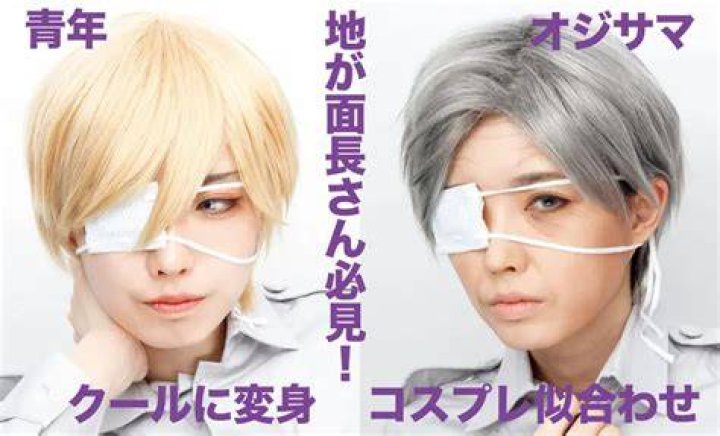 面長 コスプレ キャラ